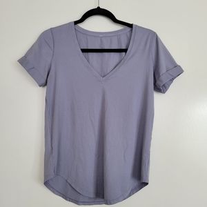 Lululemon Love Tee V Rolled Short Sleeve Shirt 6
